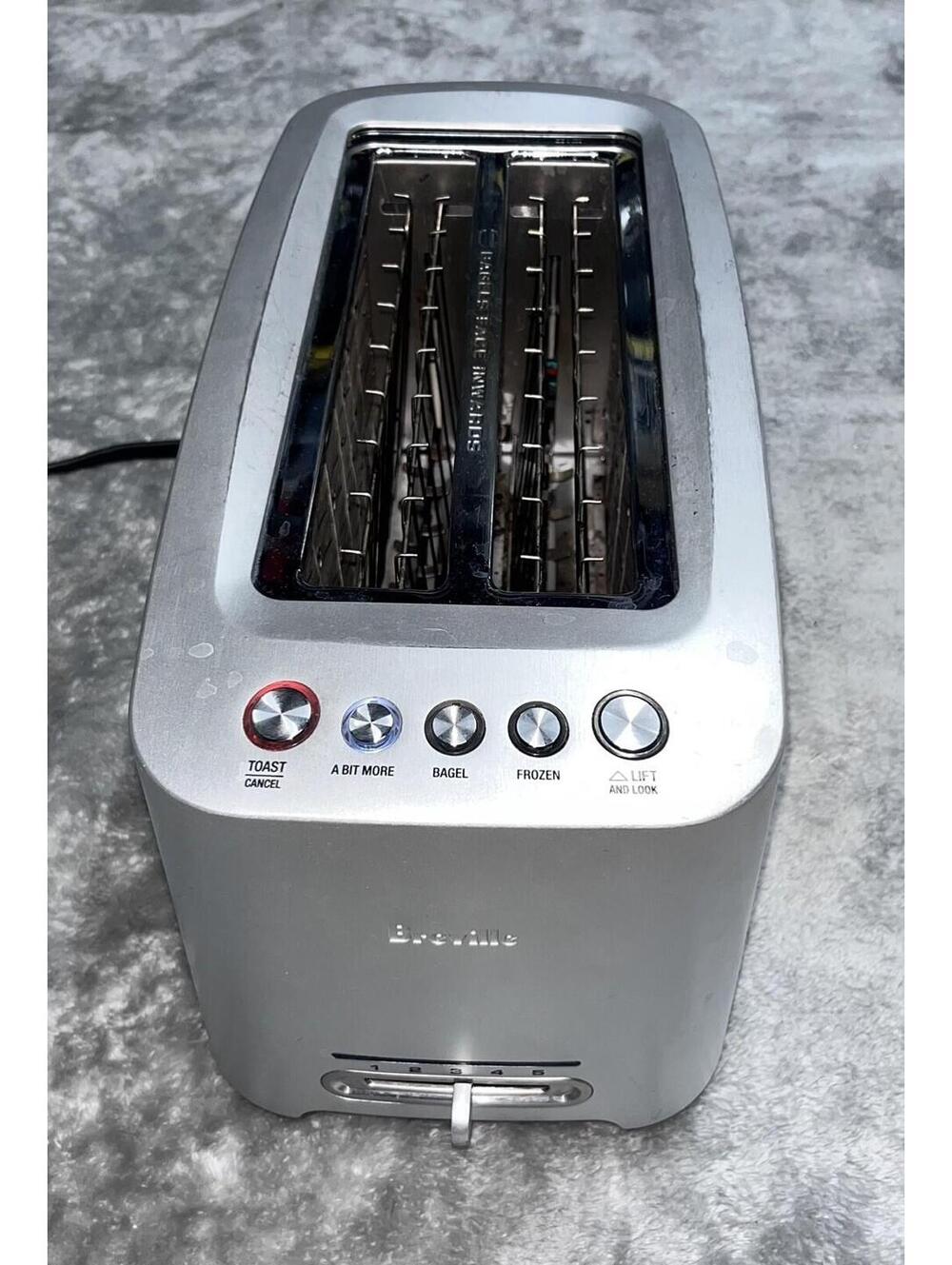 Breville BTA830XL Die Cast Long Slot Smart Toaster 4 Slice Stainless Motorized